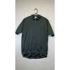 Voler Cycling Jersey‎ Mens 2XL Green Quarter Zip 3 Rear Pockets Made USA Road